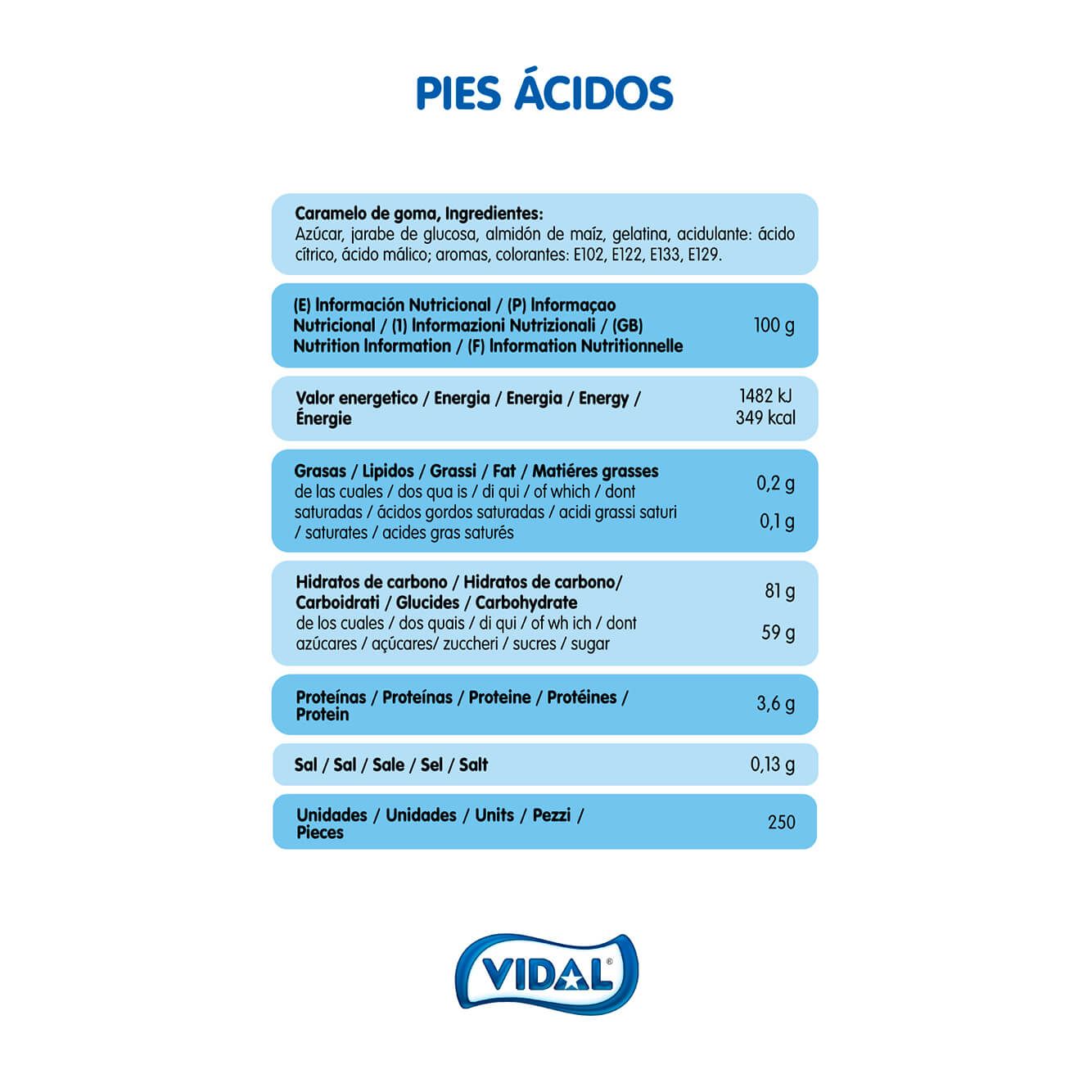 Pies Ácidos bolsa de 1,5 Kg