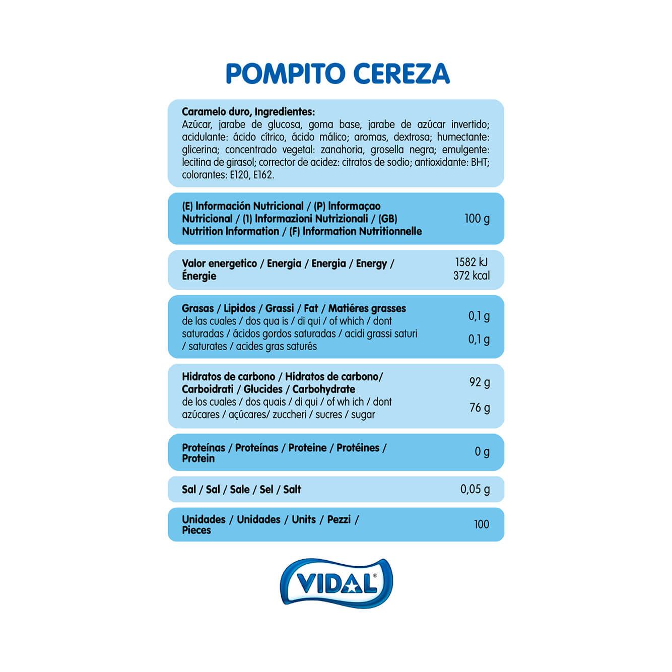 Pompito Cereza estuche 1,7 Kg