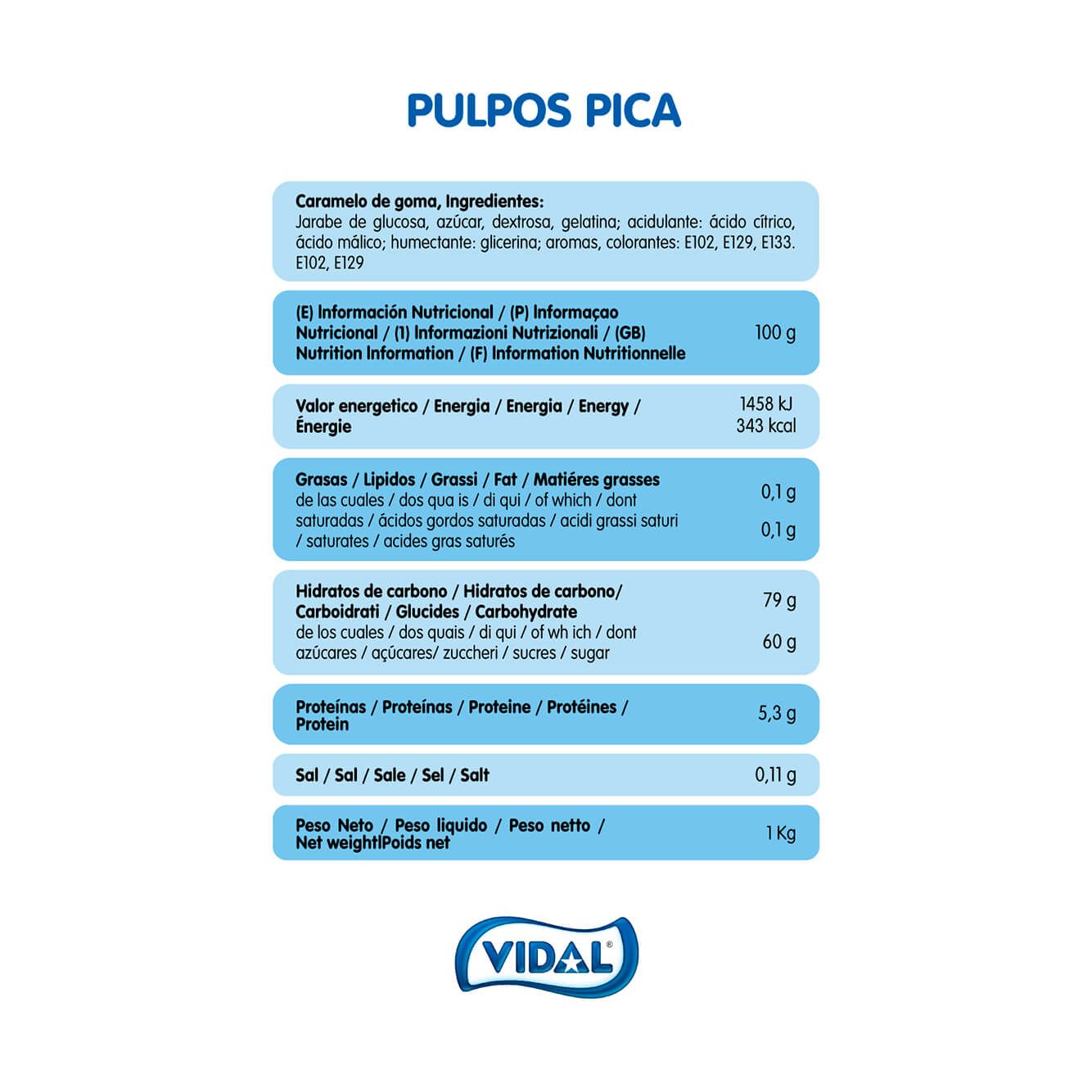 Pulpos pica bolsa 1 Kg