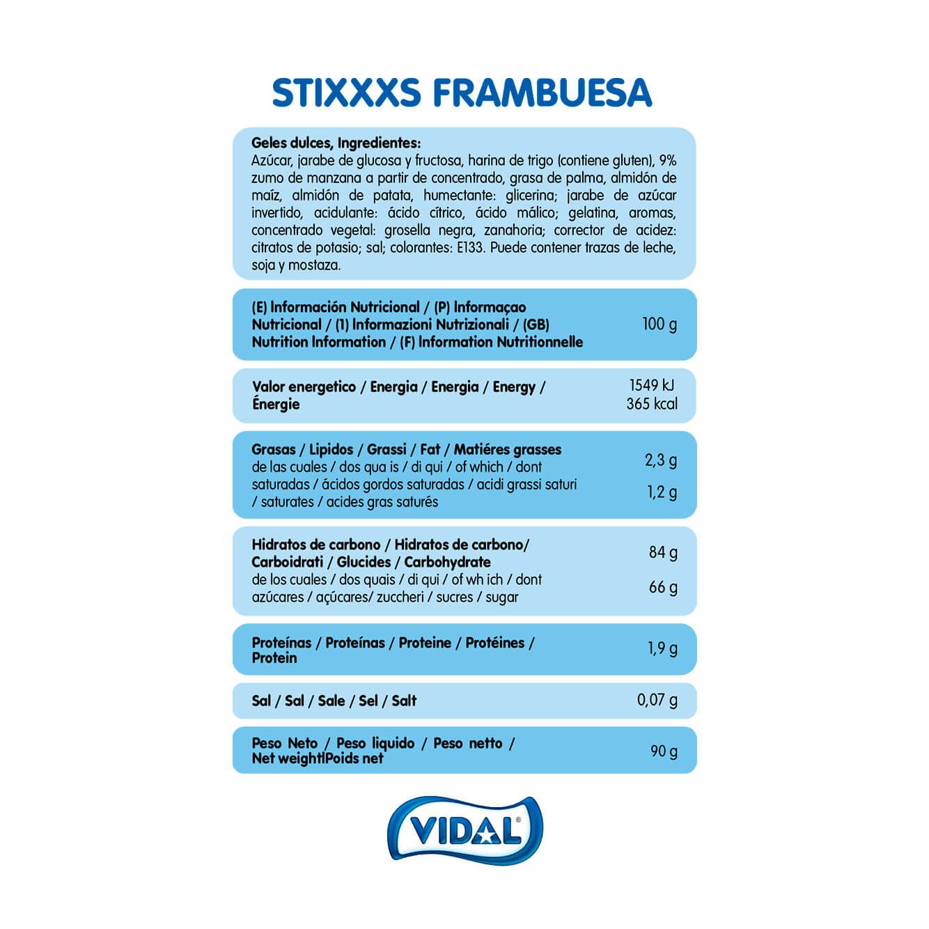 Ritmo Frambuesa Halal 14 bolsas de 90g