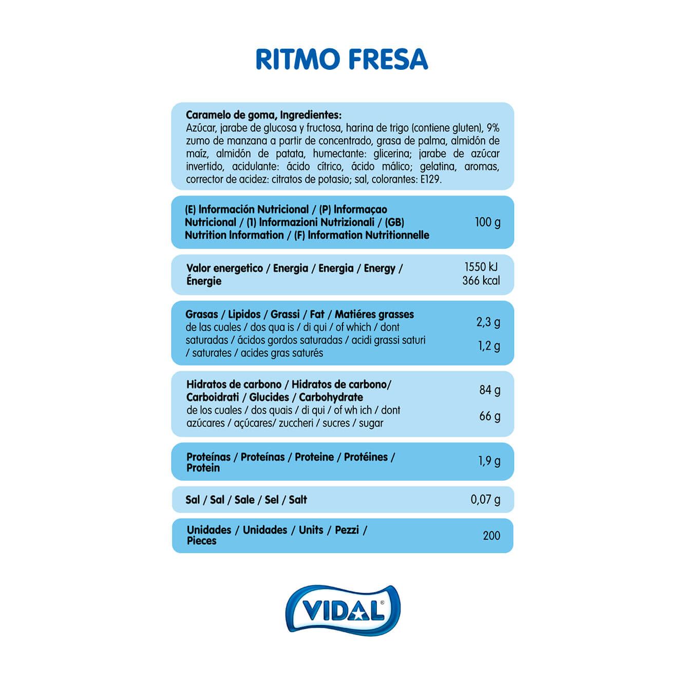Ritmo Fresa bandeja 1,4 Kg