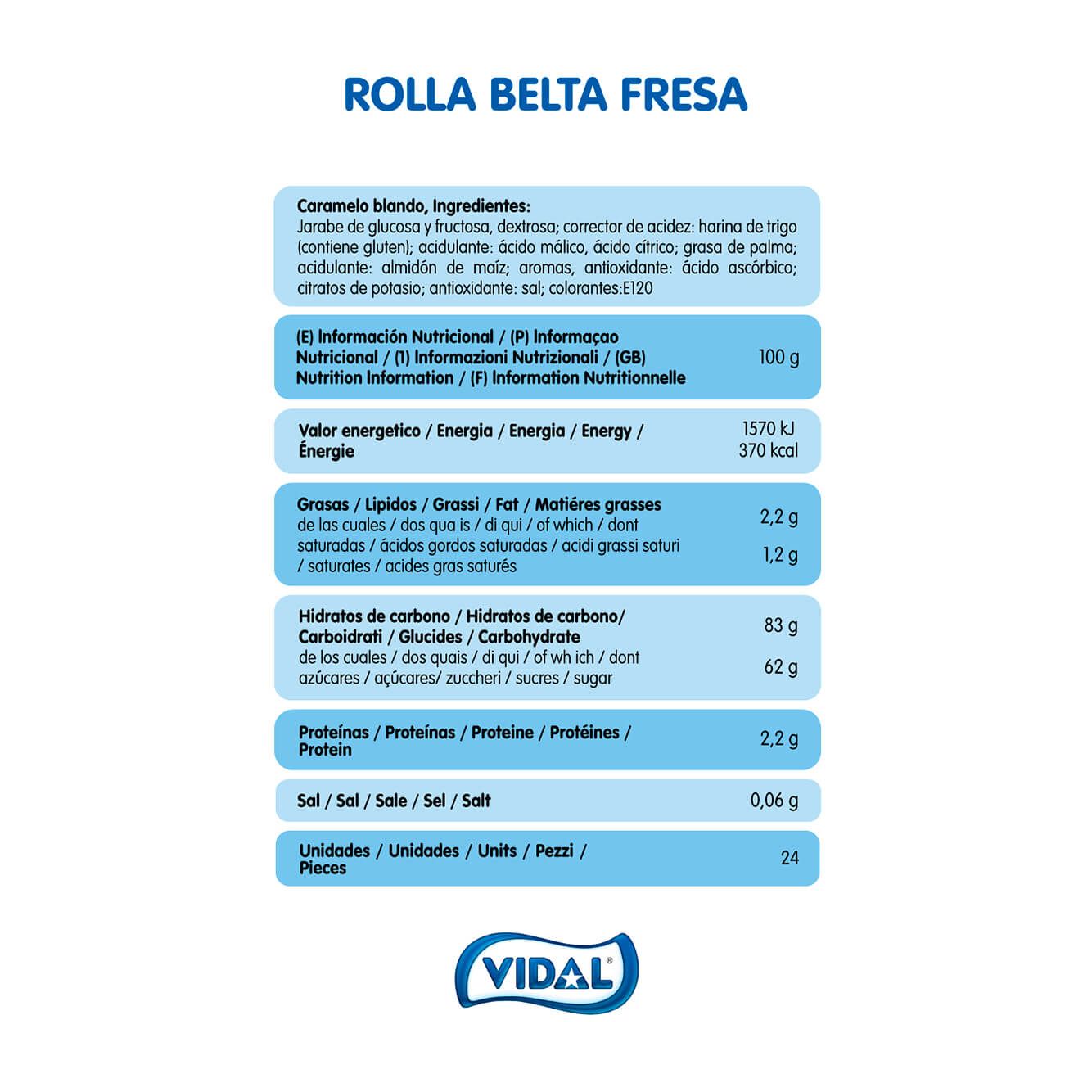 Rolla Belta Pica Fresa estuche 480 g
