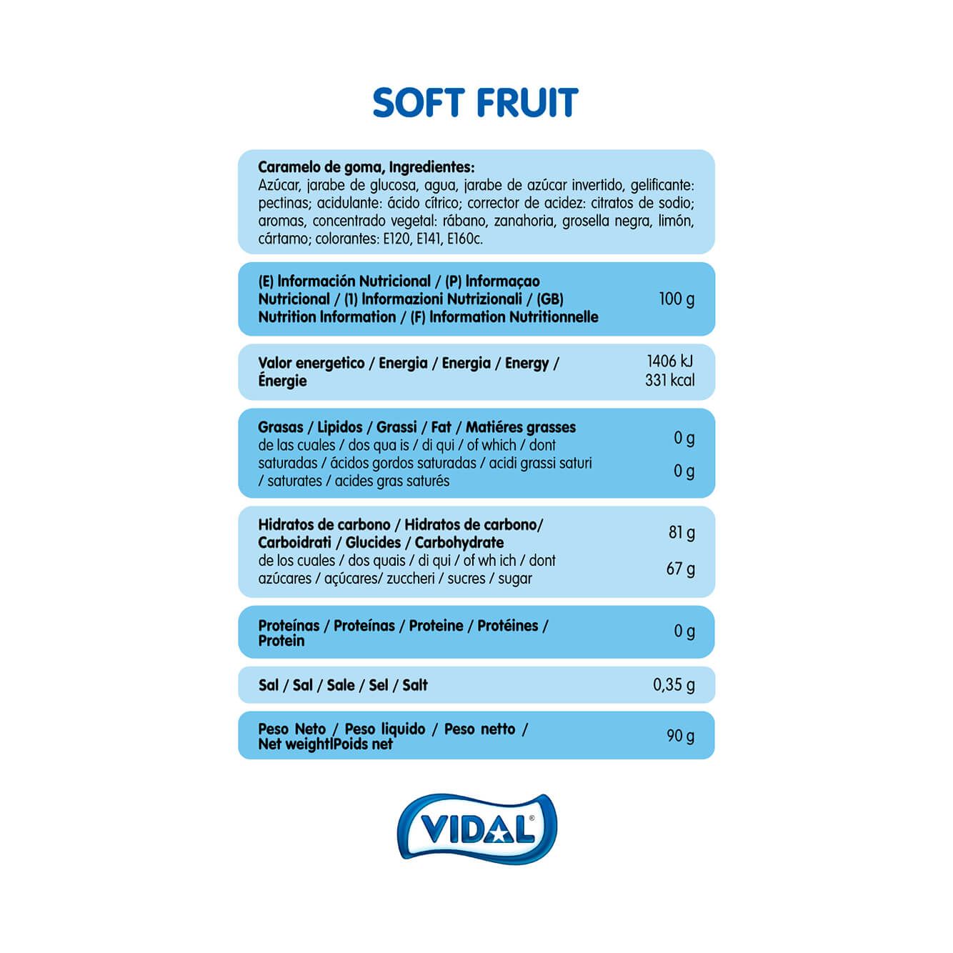 SoftFruit 14 bolsas de 90 g