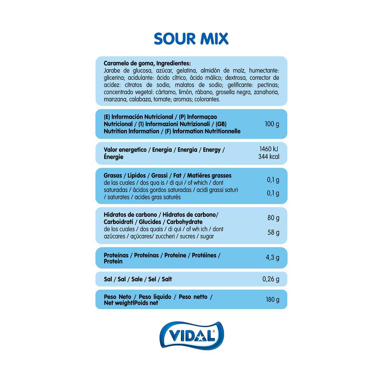 Sour Mix 10 bolsas doypacks 180g