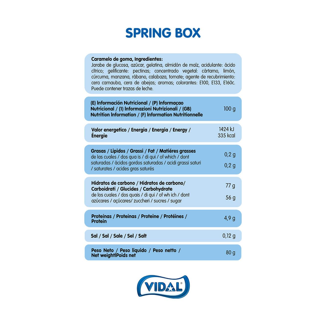 Spring Box 20 cajitas de 80 gr