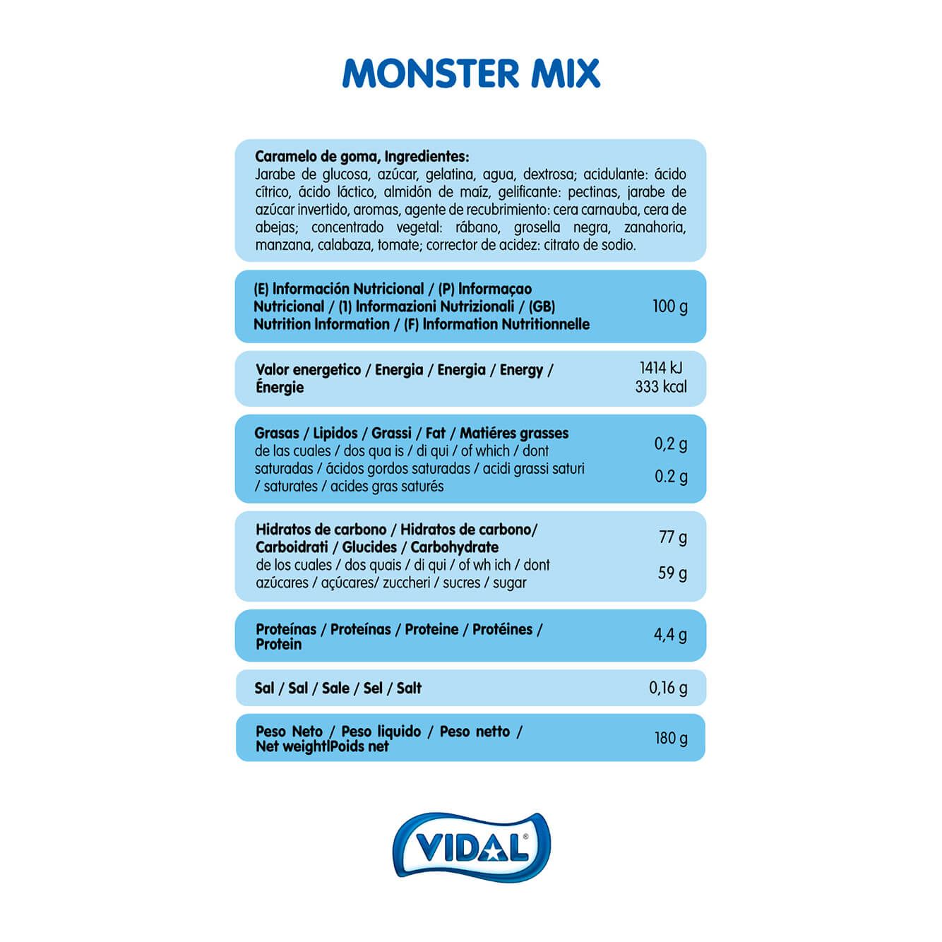 Monster Mix 10 doypacks de 180 g