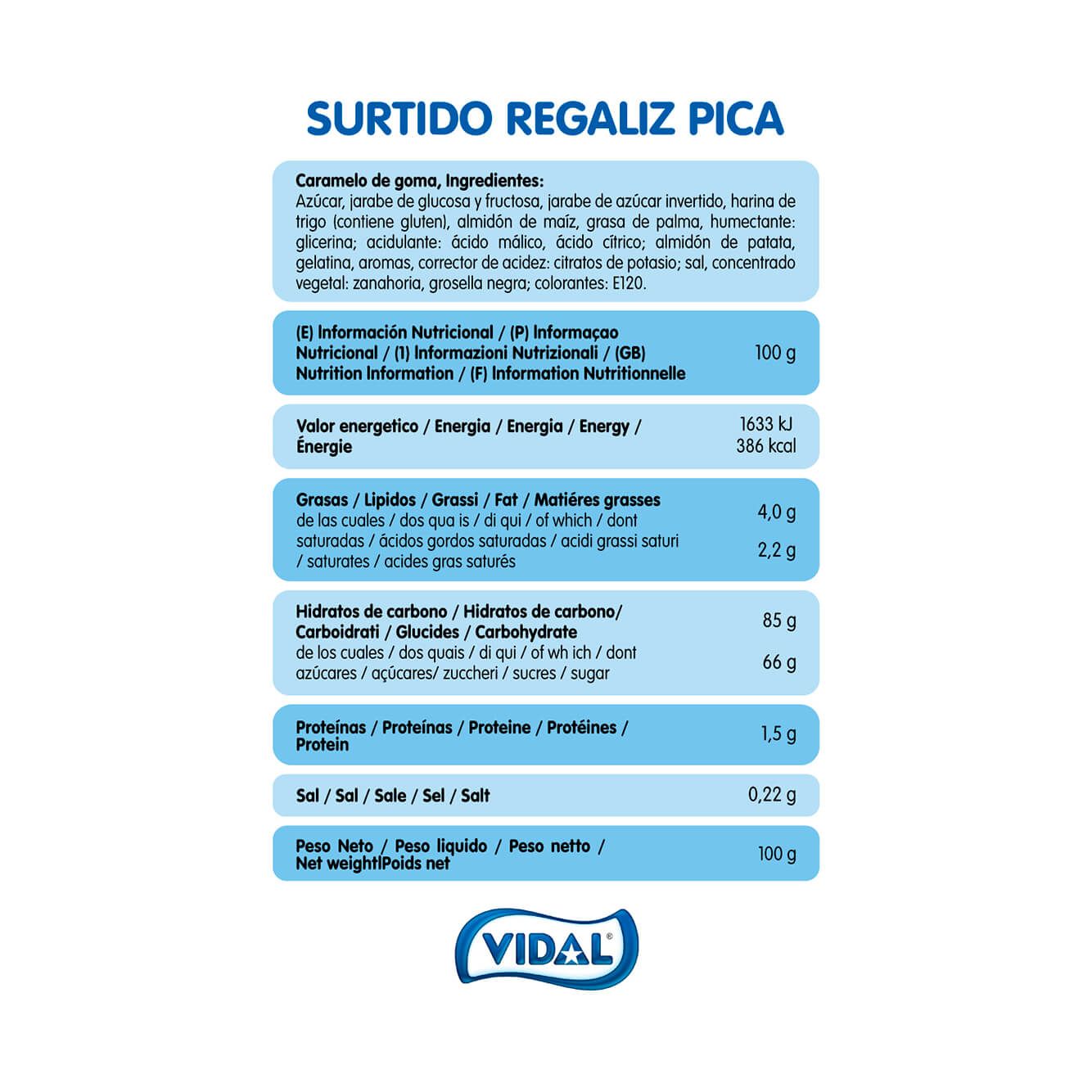 Surtido Regaliz Pica Halal 14 bolsas de 90g