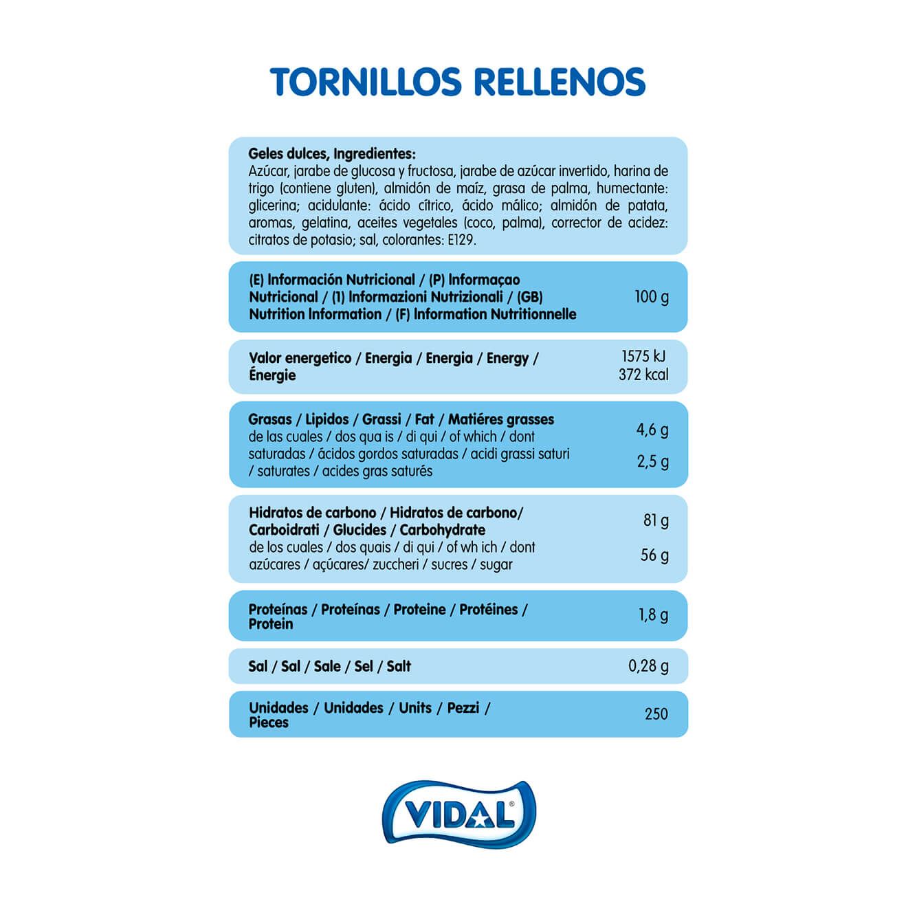 Tornillos Rellenos Fresa bolsa 1,6 Kg