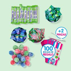 Mesa de chuches envueltas Futbolera