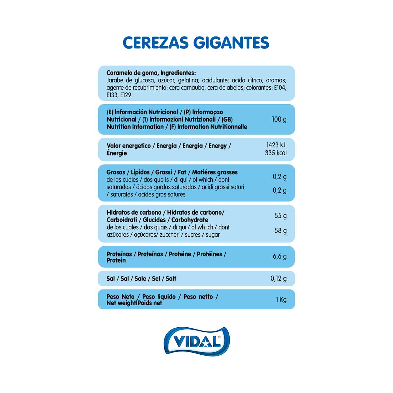 Cerezas Gigantes bolsa 1 Kg