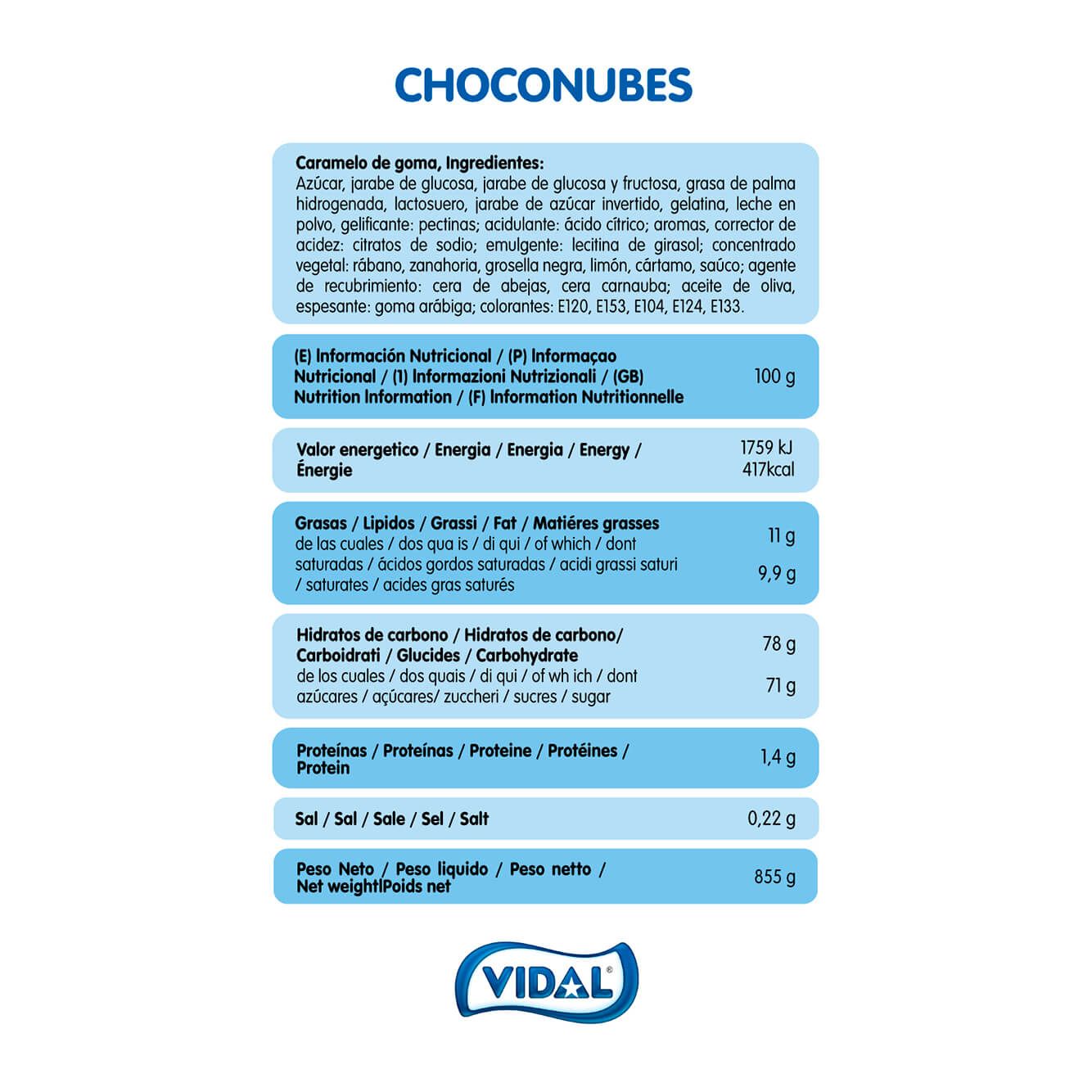 Choconubes estuche 855 g