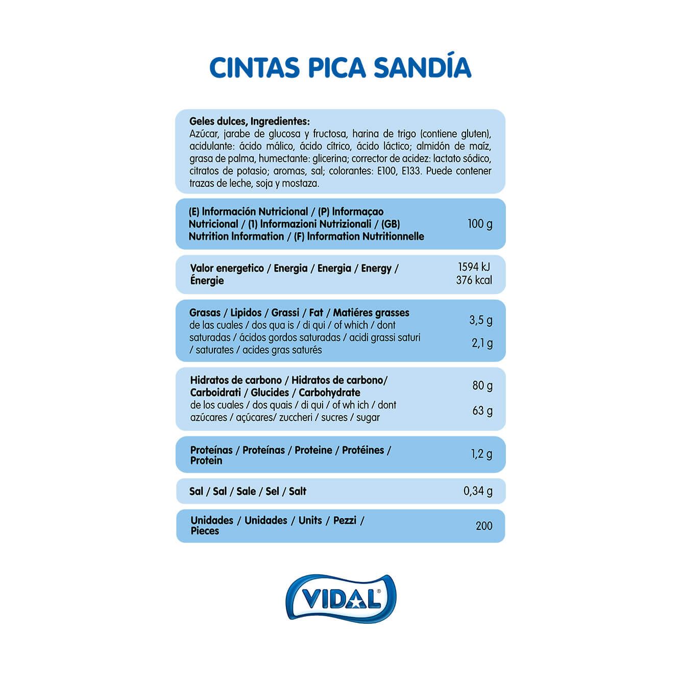 Cintas Pica Sandia bandeja 1,7 Kg