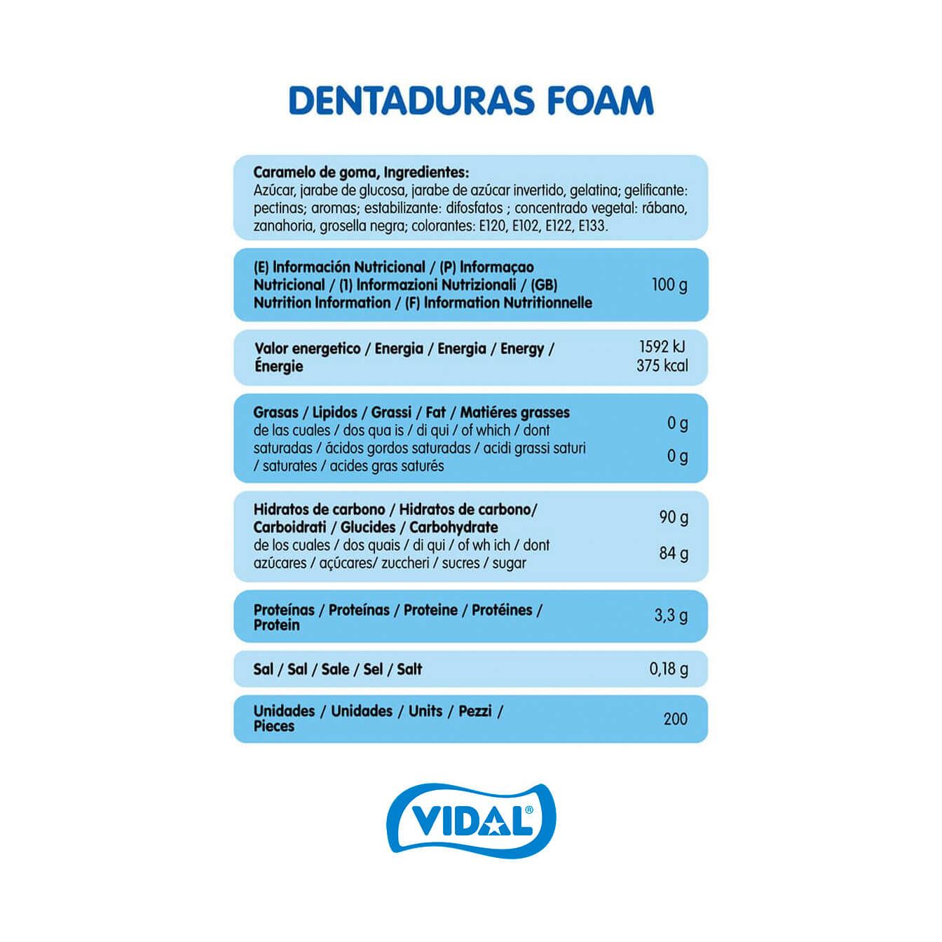 Dentaduras colores cubo 1,1 Kg