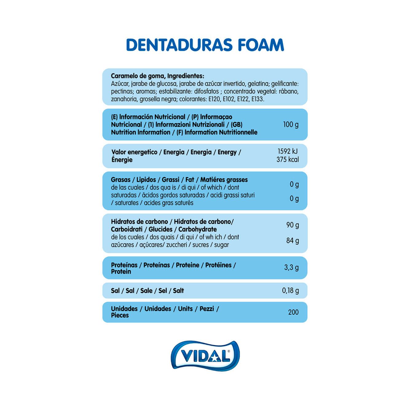 Dentaduras colores cubo 1,1 Kg