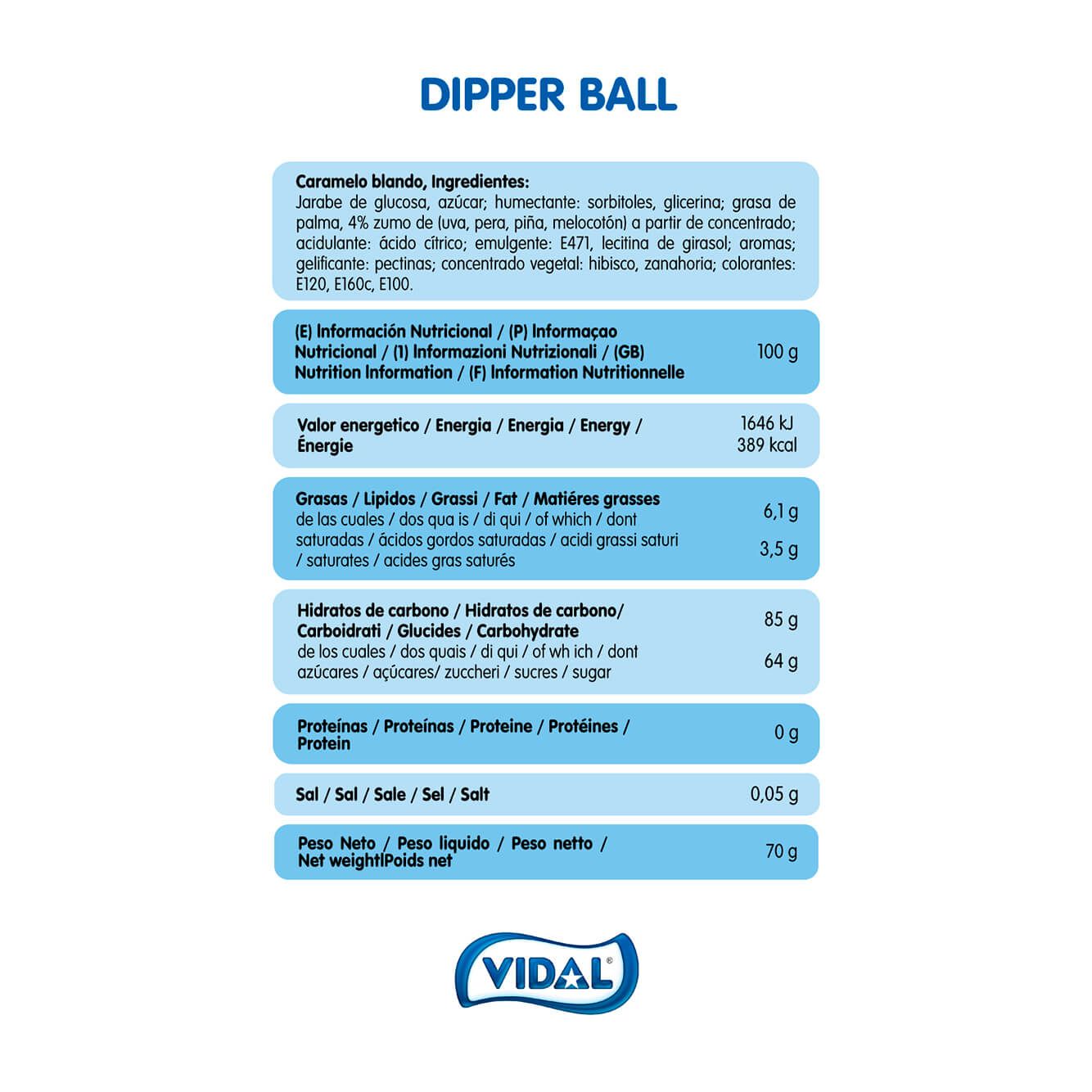 Dipper Ball 14 bolsas de 70 g