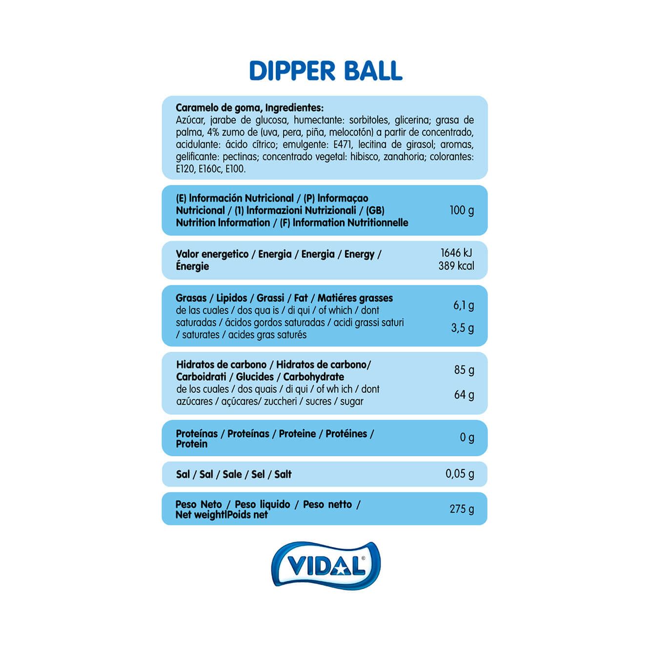 Dipper Ball 10 bolsas de 275 g