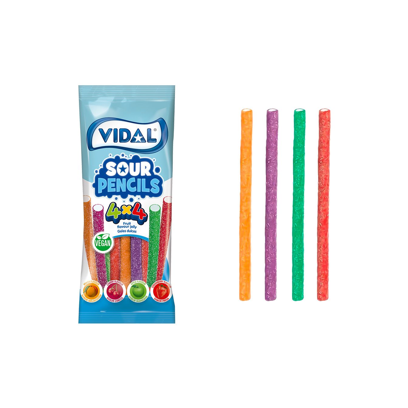Dulcipica 4 colores x 4 sabores 14 bolsas de 90g