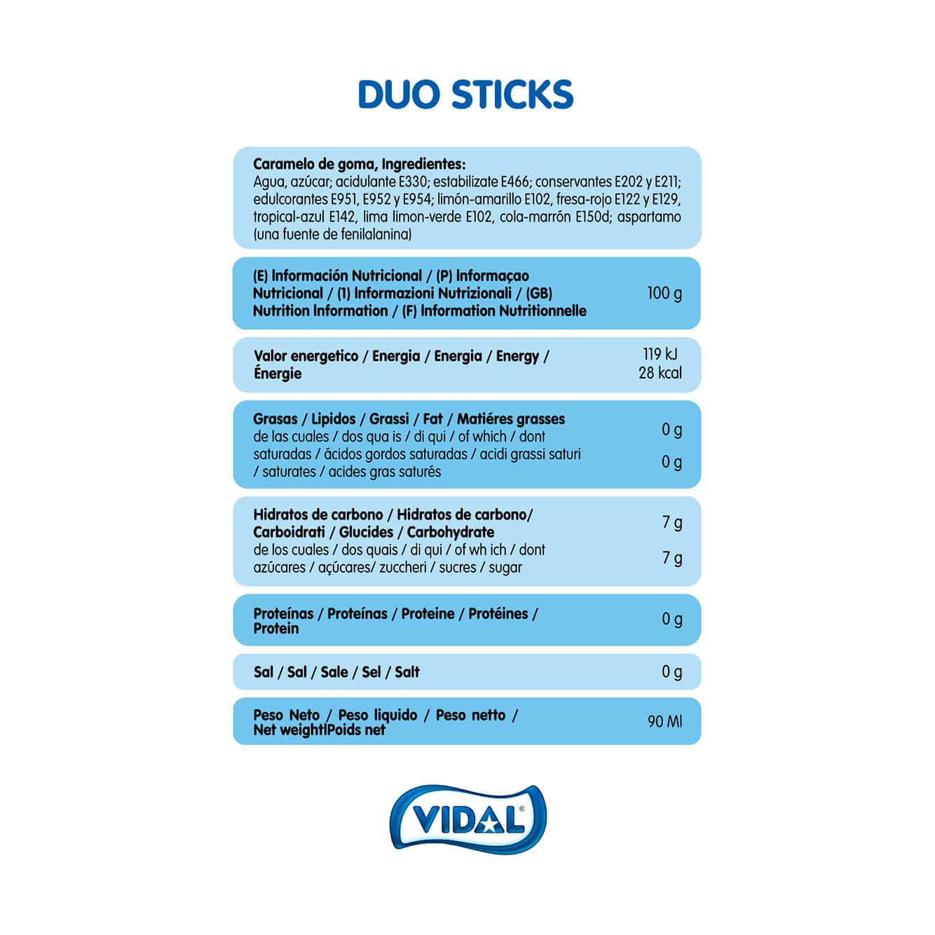 Duo Sticks polos estuche 36 uds