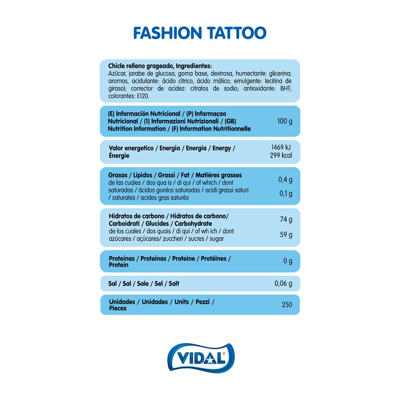 Fashion Tattoo estuche 700 g