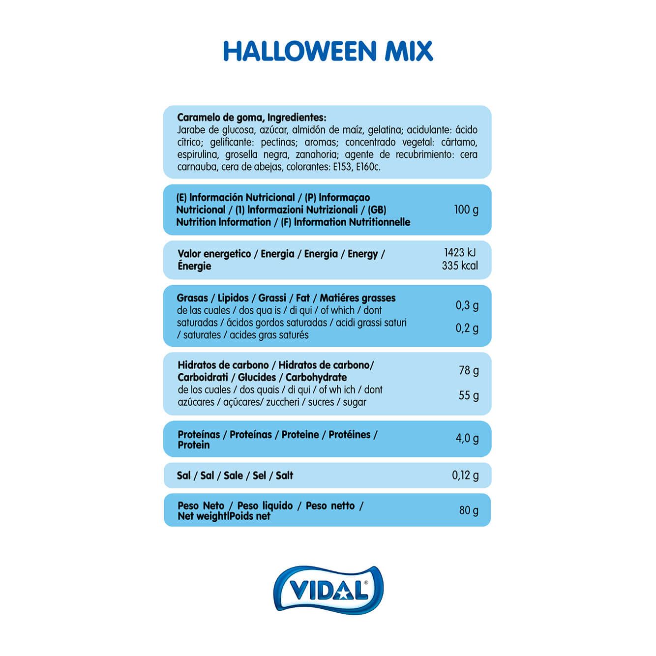 Halloween Mix 20 cajitas de 80 gr