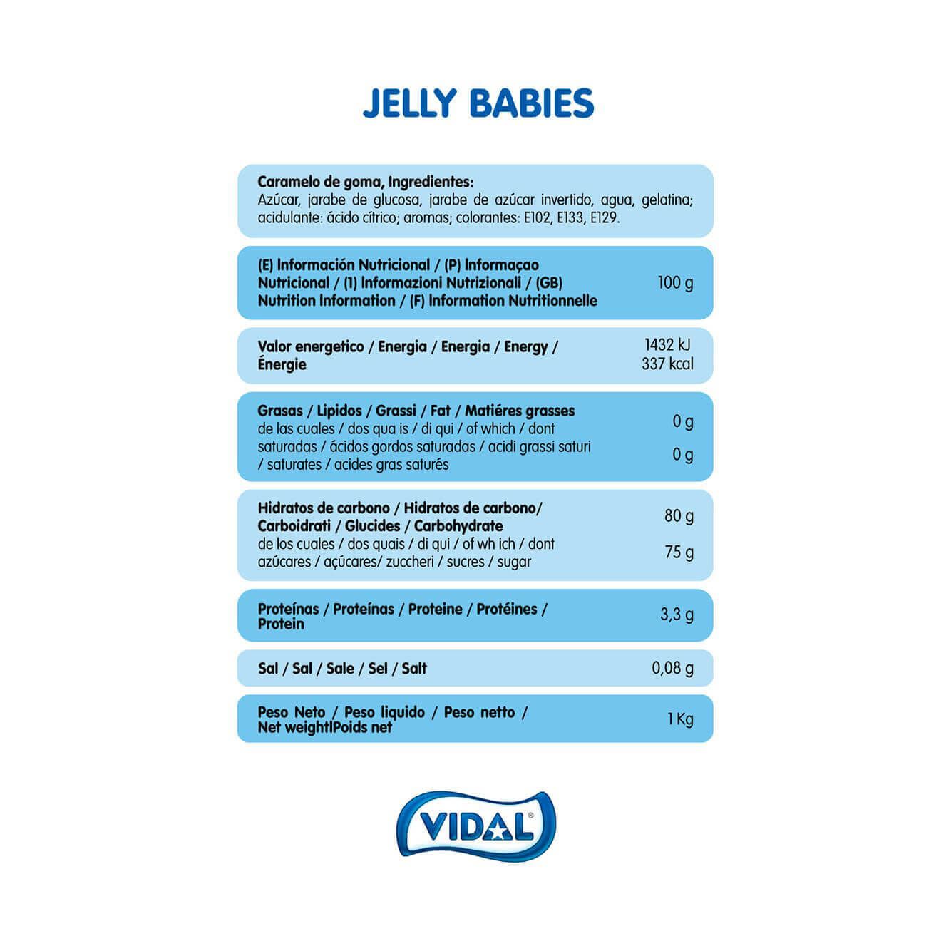 Jelly Babies bolsa 1 Kg