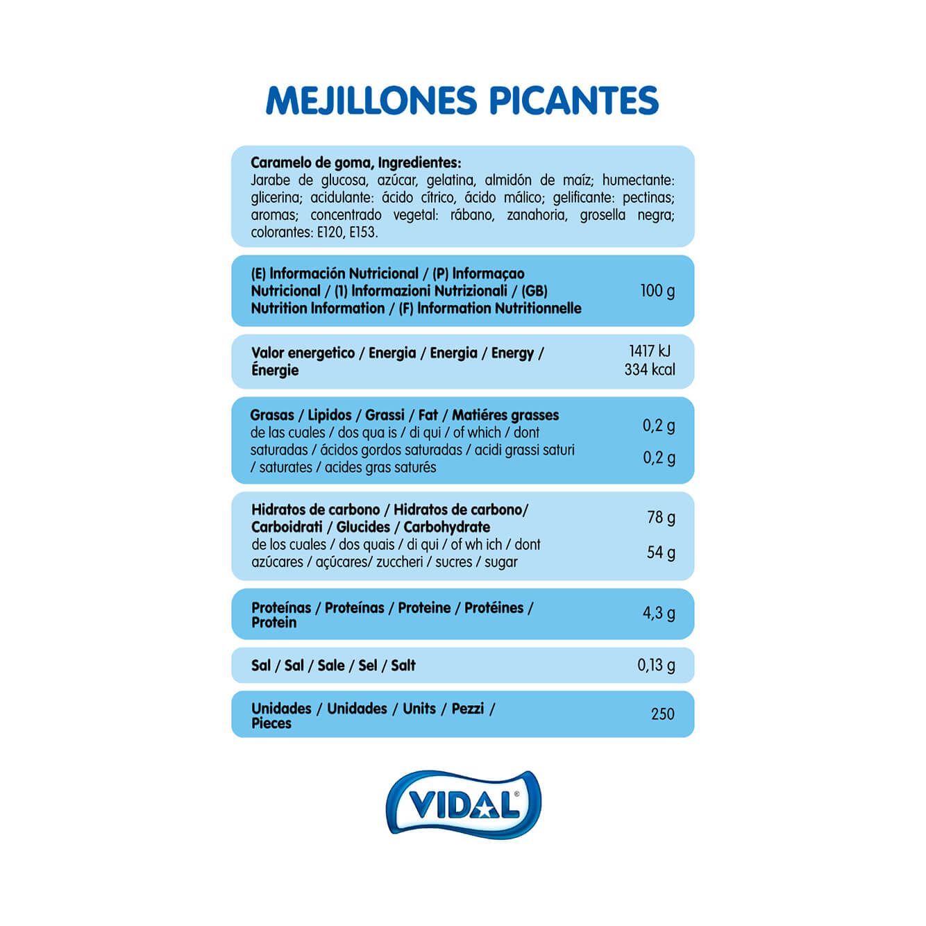 Mejillones Picantes bolsa 1,5 Kg