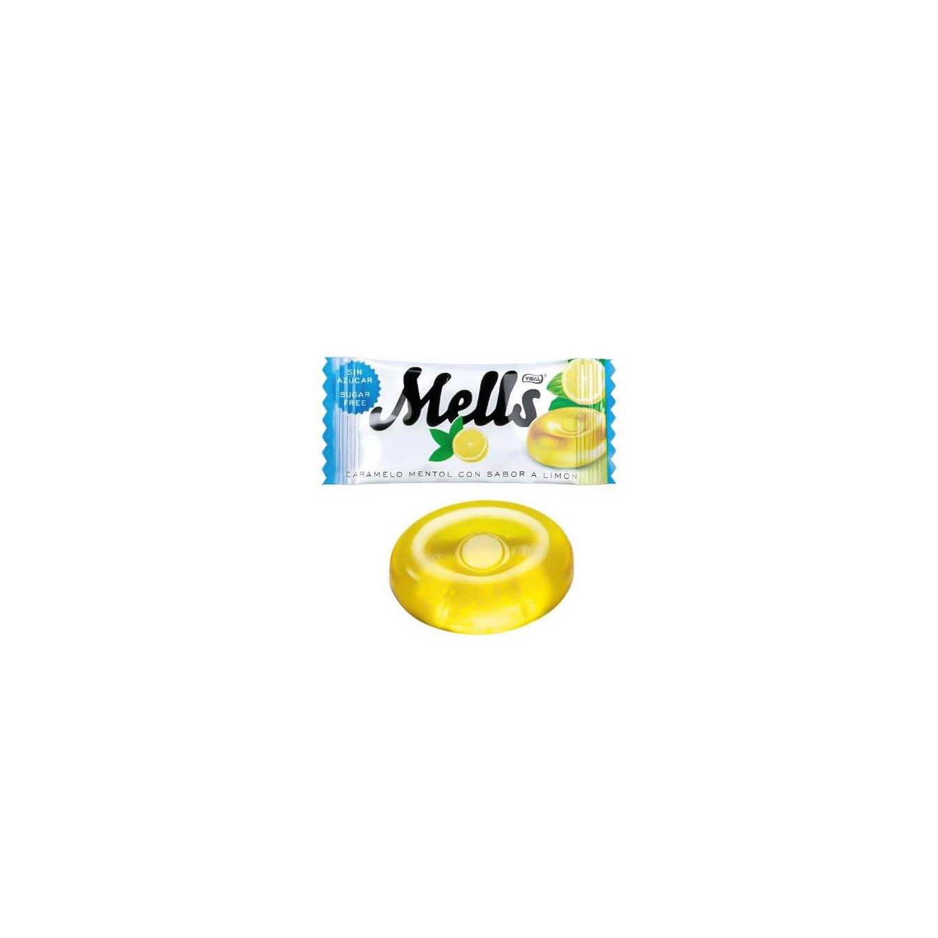 Mells Limón Mentol Sin Azúcar bolsa 900 g