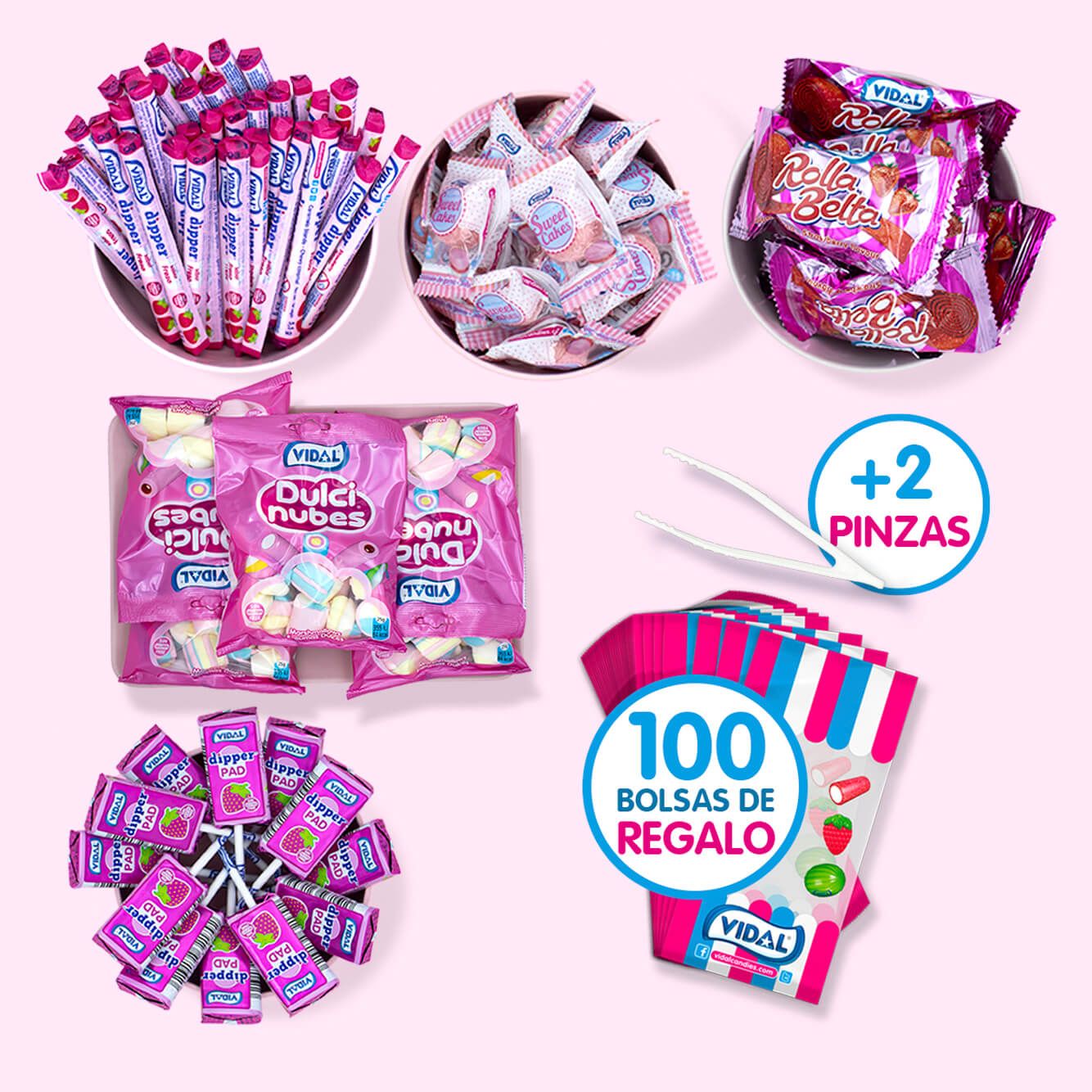 Mesa de chuches envueltas Princess
