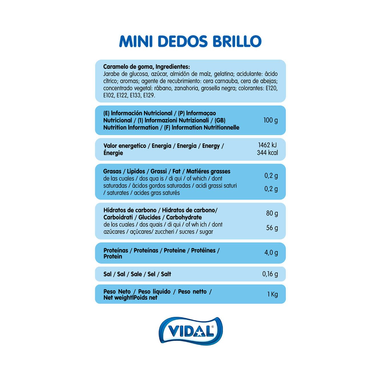 Mini Dedos bolsa 1 Kg