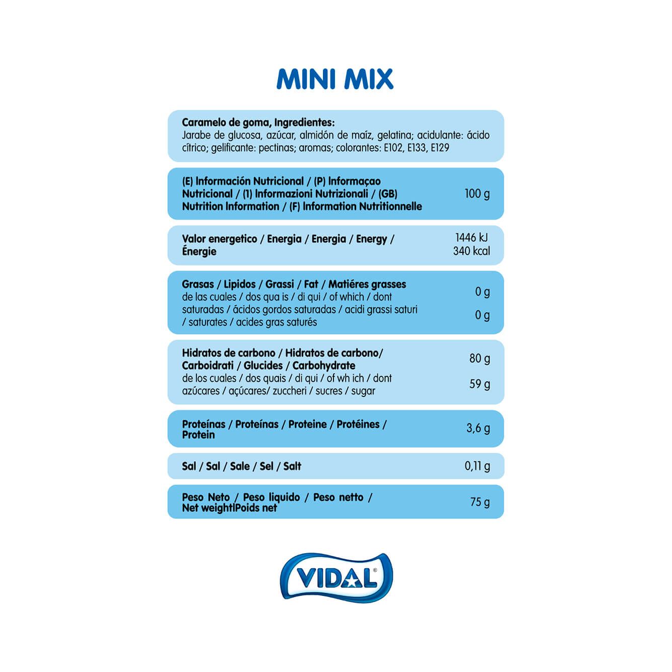 Mini Mix 10 bolsas de 75 g