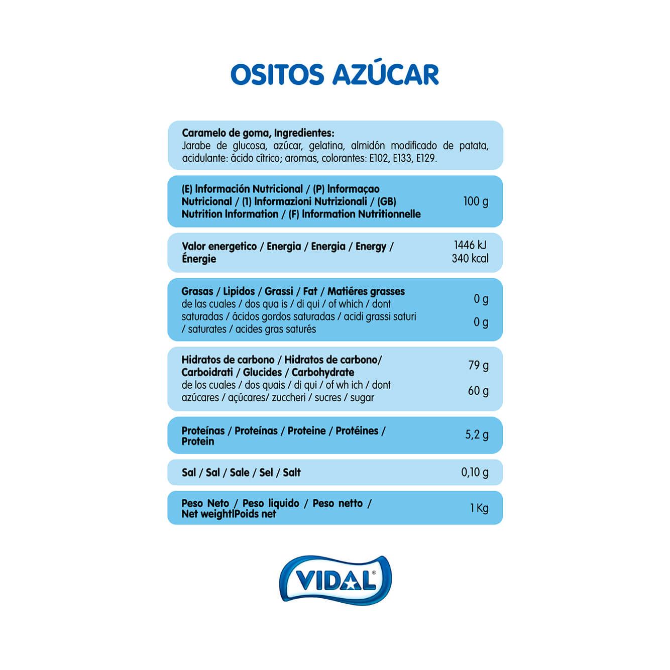 Ositos Azúcar bolsa 1 Kg