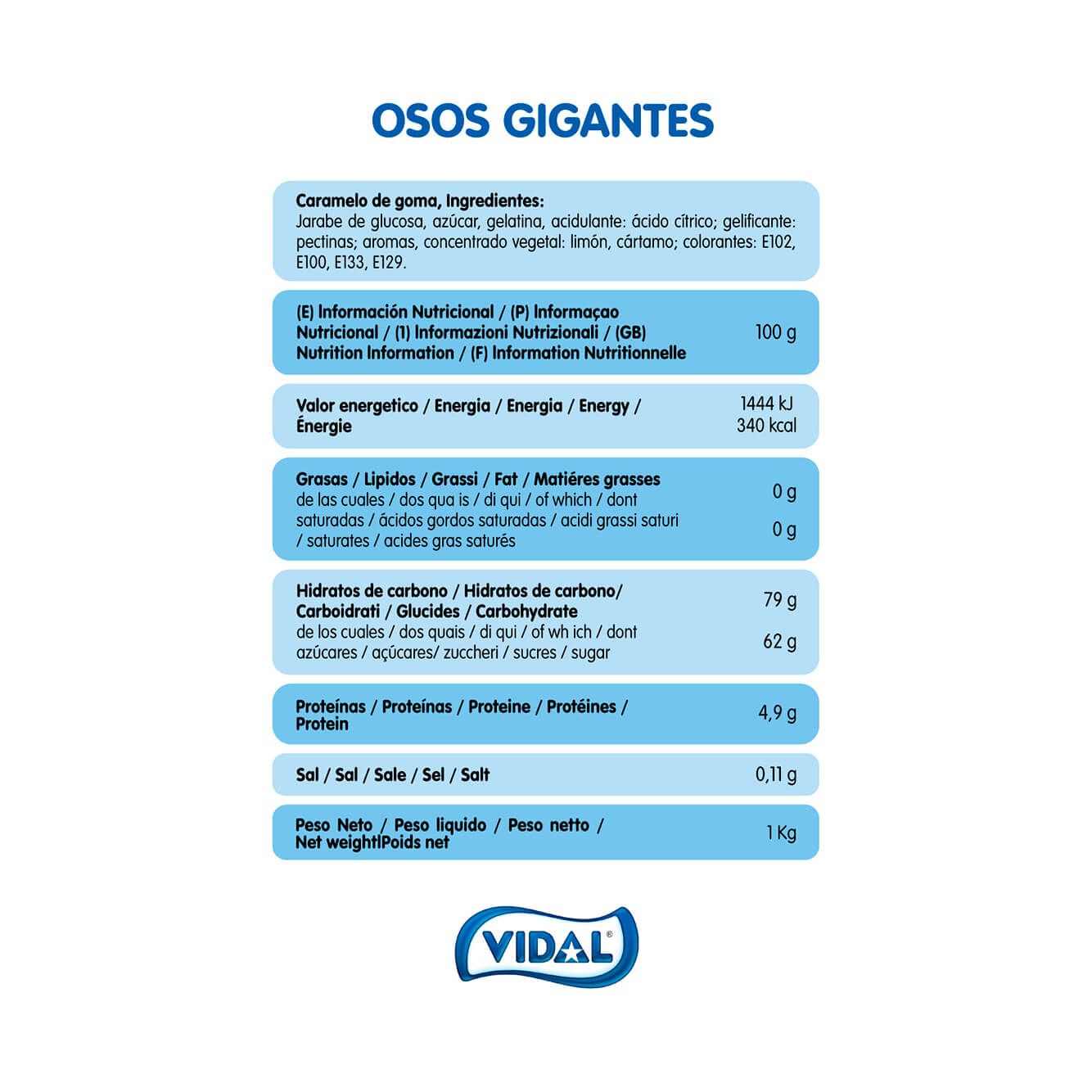 Osos Gigantes bolsa 1 Kg