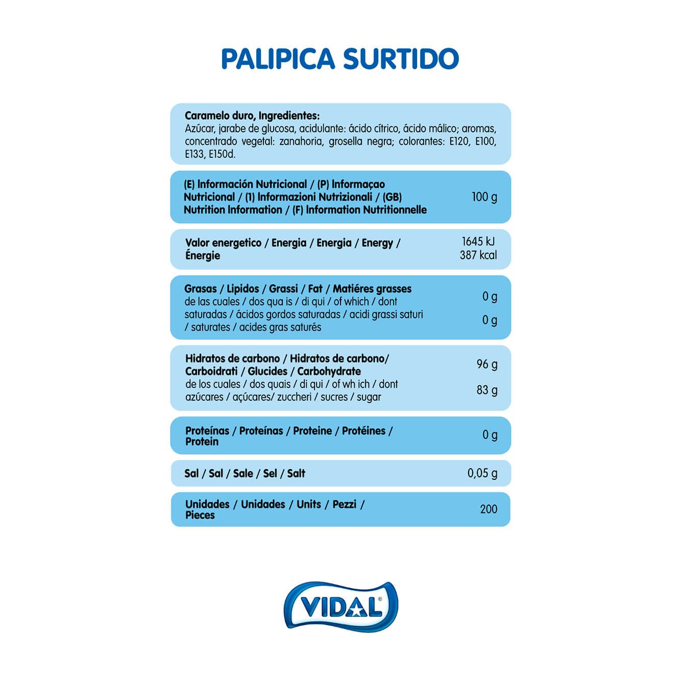 Palipica Surtido tarro 1,4 Kg
