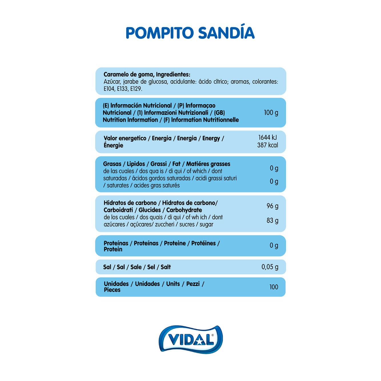 Pompito Sandía bolsa 1,2 Kg
