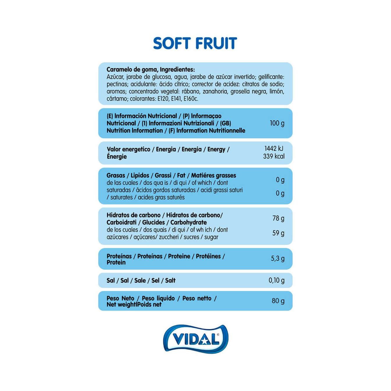 SoftFruit 14 bolsas de 80 g