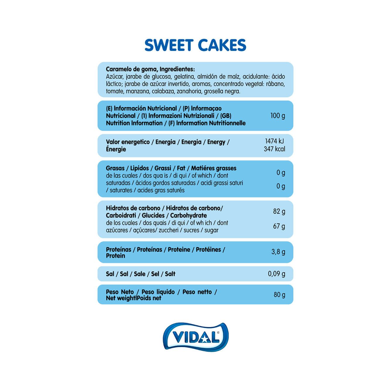 Sweet Cakes 14 bolsas 80g
