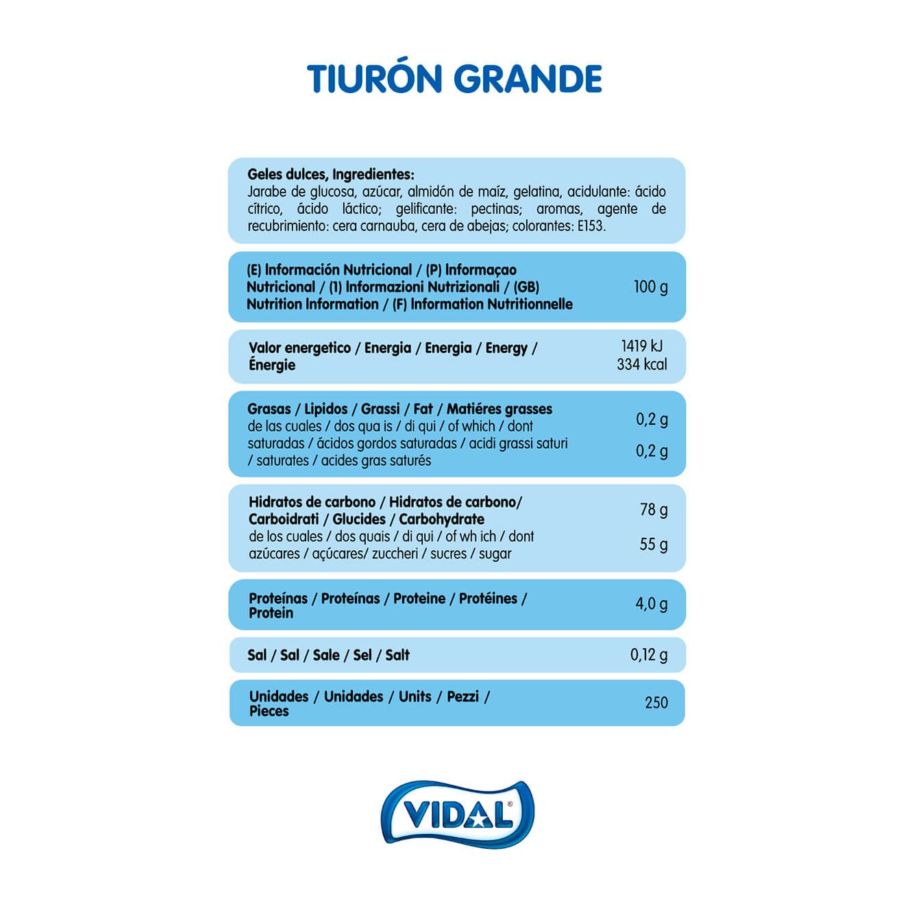 Tiburón Grande bolsa de 1,5Kg