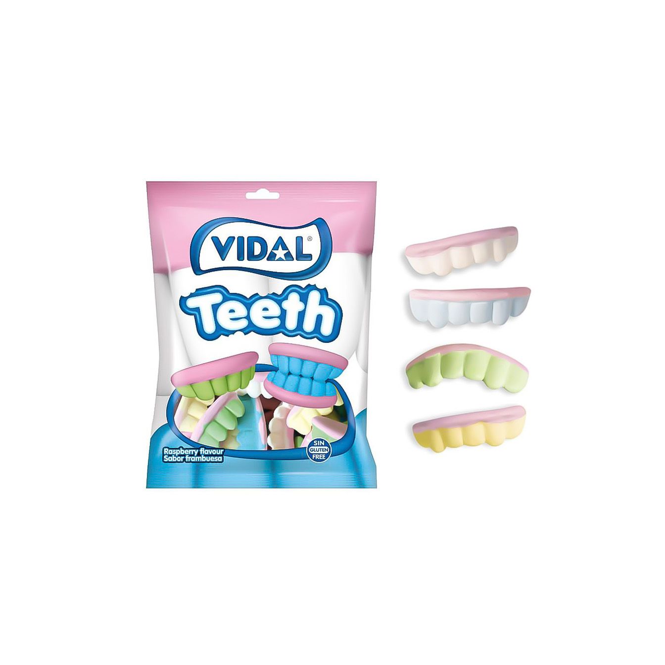 Dentaduras colores 14 bolsas 65g