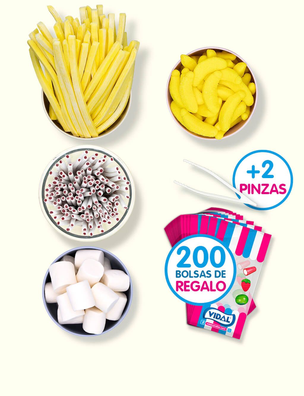 Mesas dulces bautizos amarillo