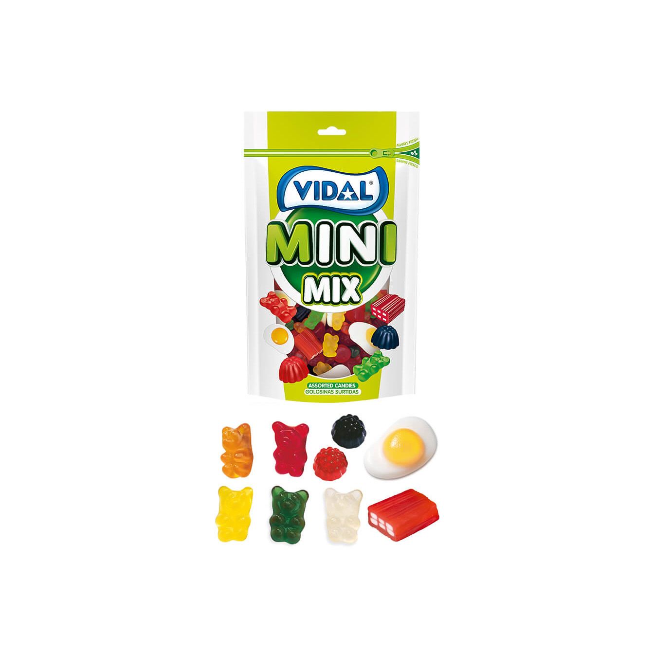 Mini Mix caja 10 bolsas doypacks autocierre 180g