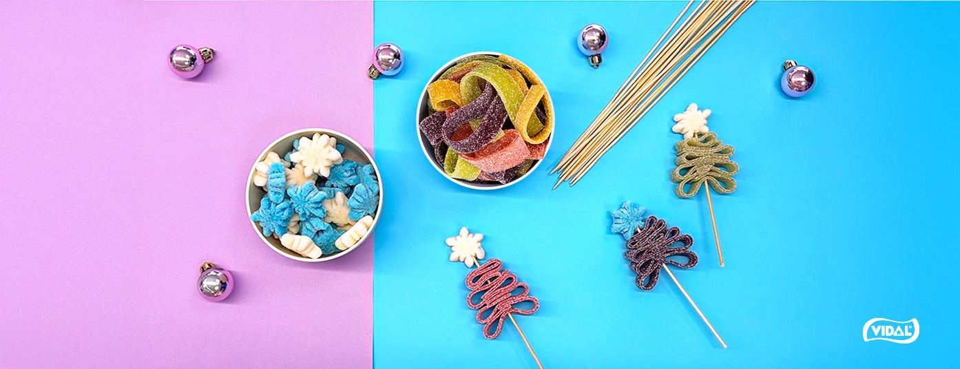 ¿Cómo hacer brochetas de chuches deliciosas en Navidad?