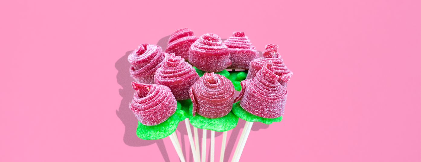 Cómo hacer rosas con chucherías veganas de forma fácil y sencilla  