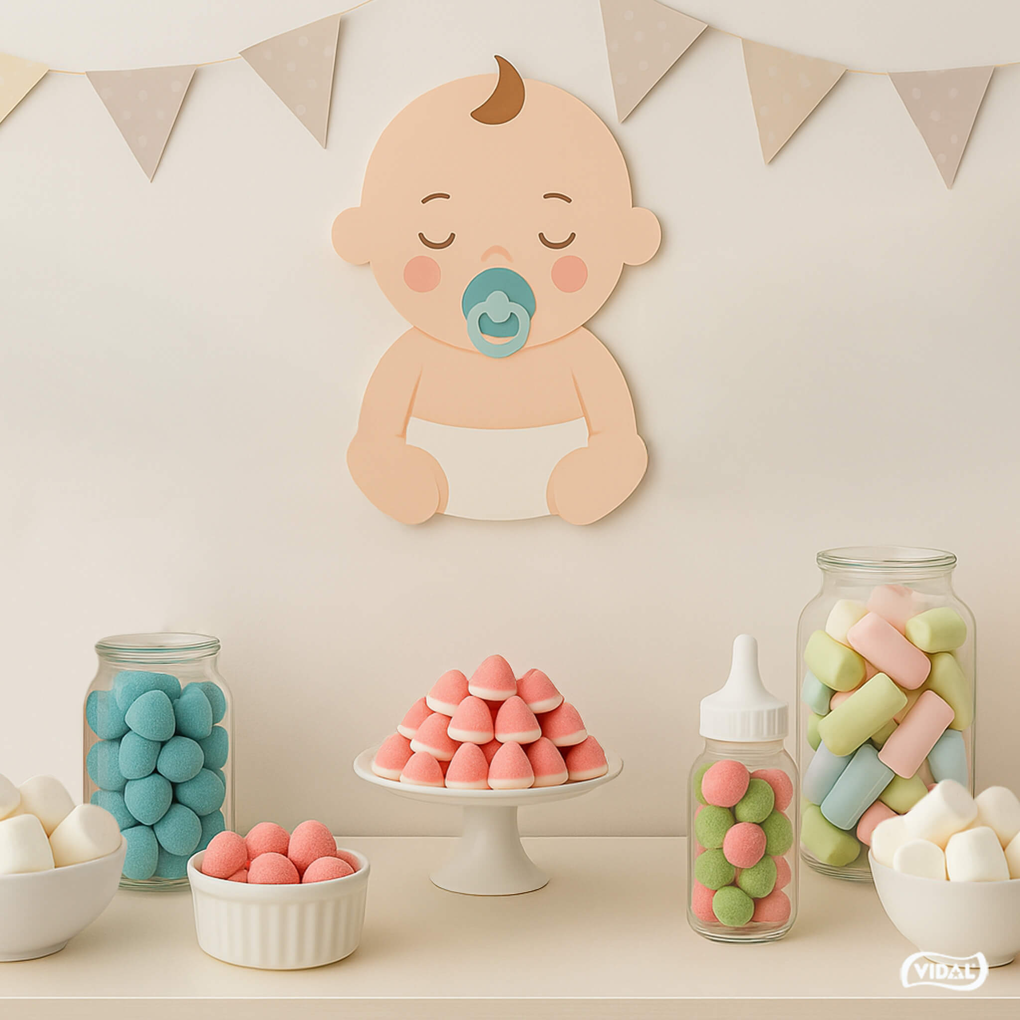 Ideas para decorar una baby shower con un toque dulce