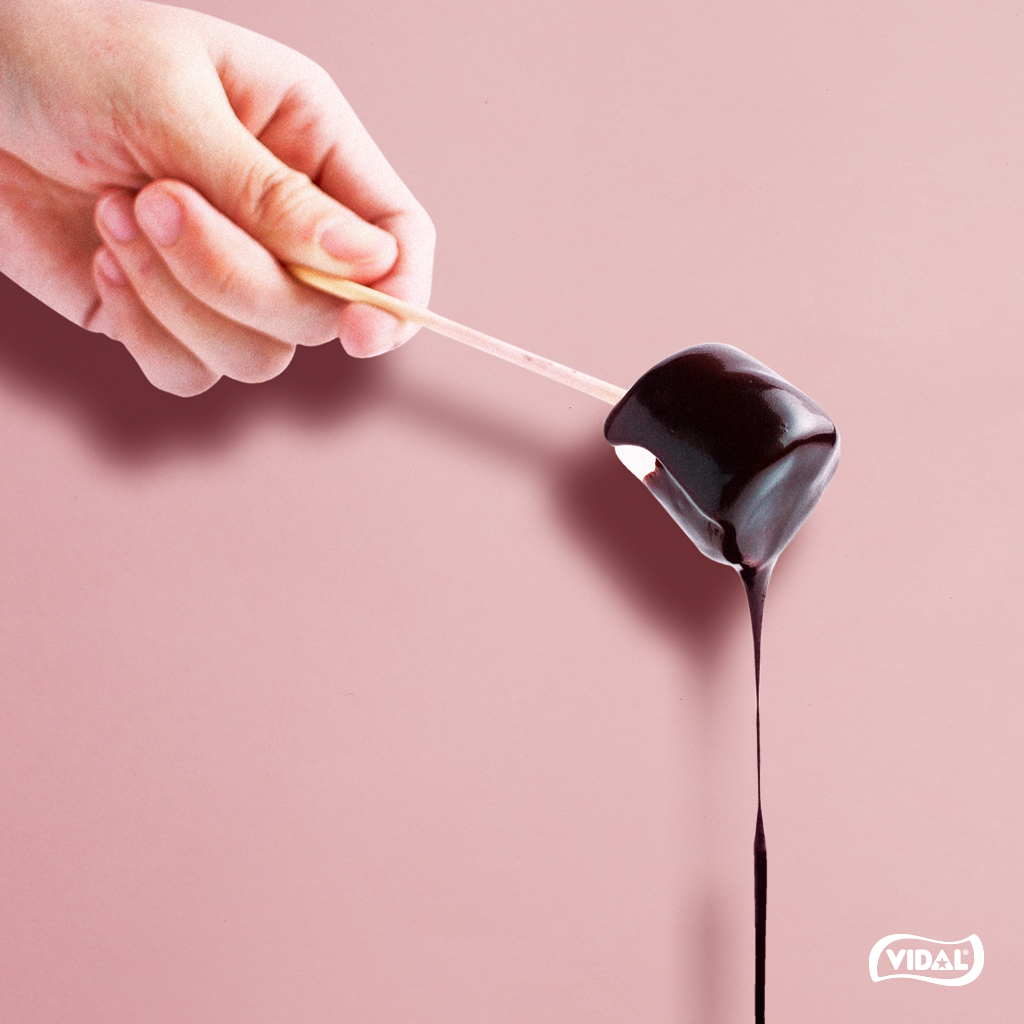 Receta fácil de fondue de chocolate con nubes Vidal Golosinas Blog