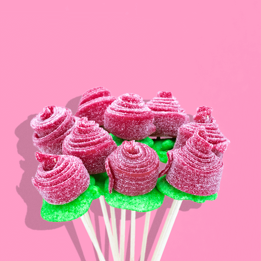 Manualidad fácil: Rosas veganas de chucherÃas