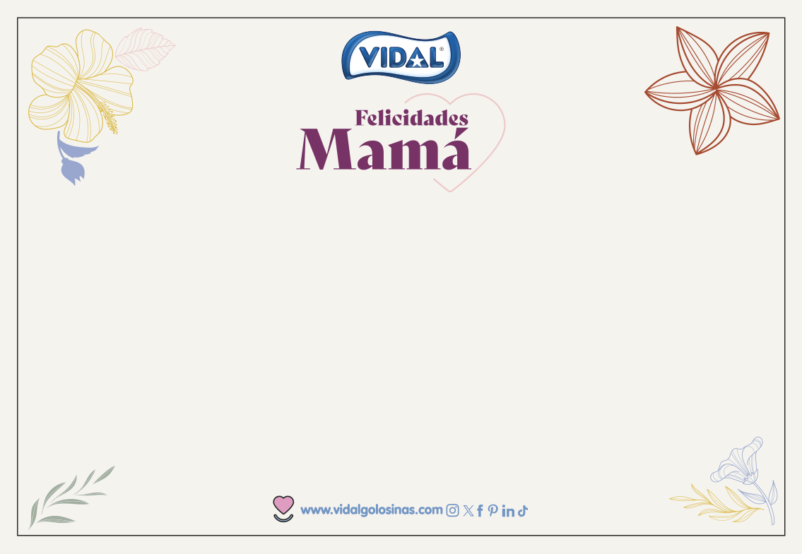 Tarjeta felicidades Mamá