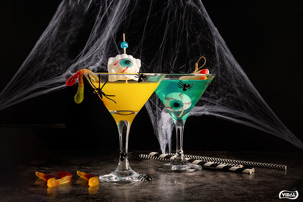 Bebida con Ojos Saltones para Halloween