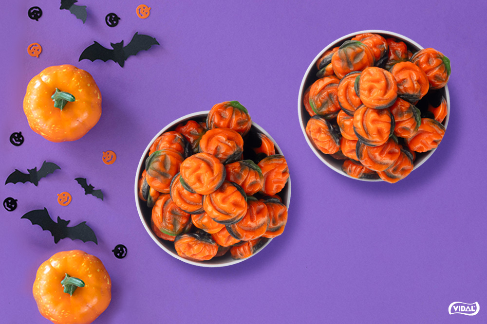 Chuches con forma de calabaza