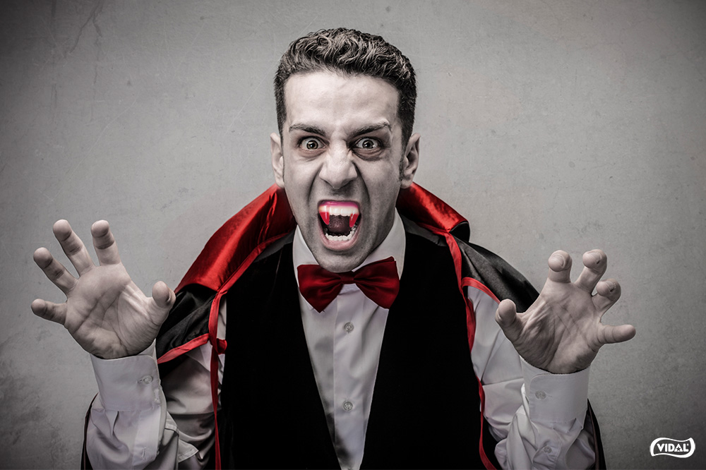 Disfraz de vampiro de Halloween