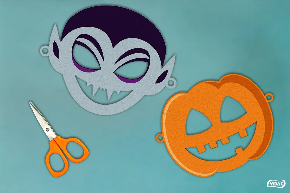 Fantasmas recortables para decorar una fiesta de Halloween